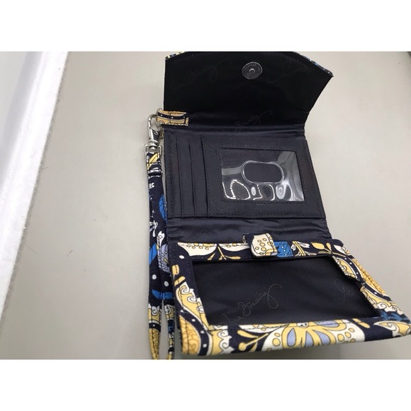 Ellie Blue Wallet Wristlet Tri-fold Snap Shut Retired - Picture 4 of 6